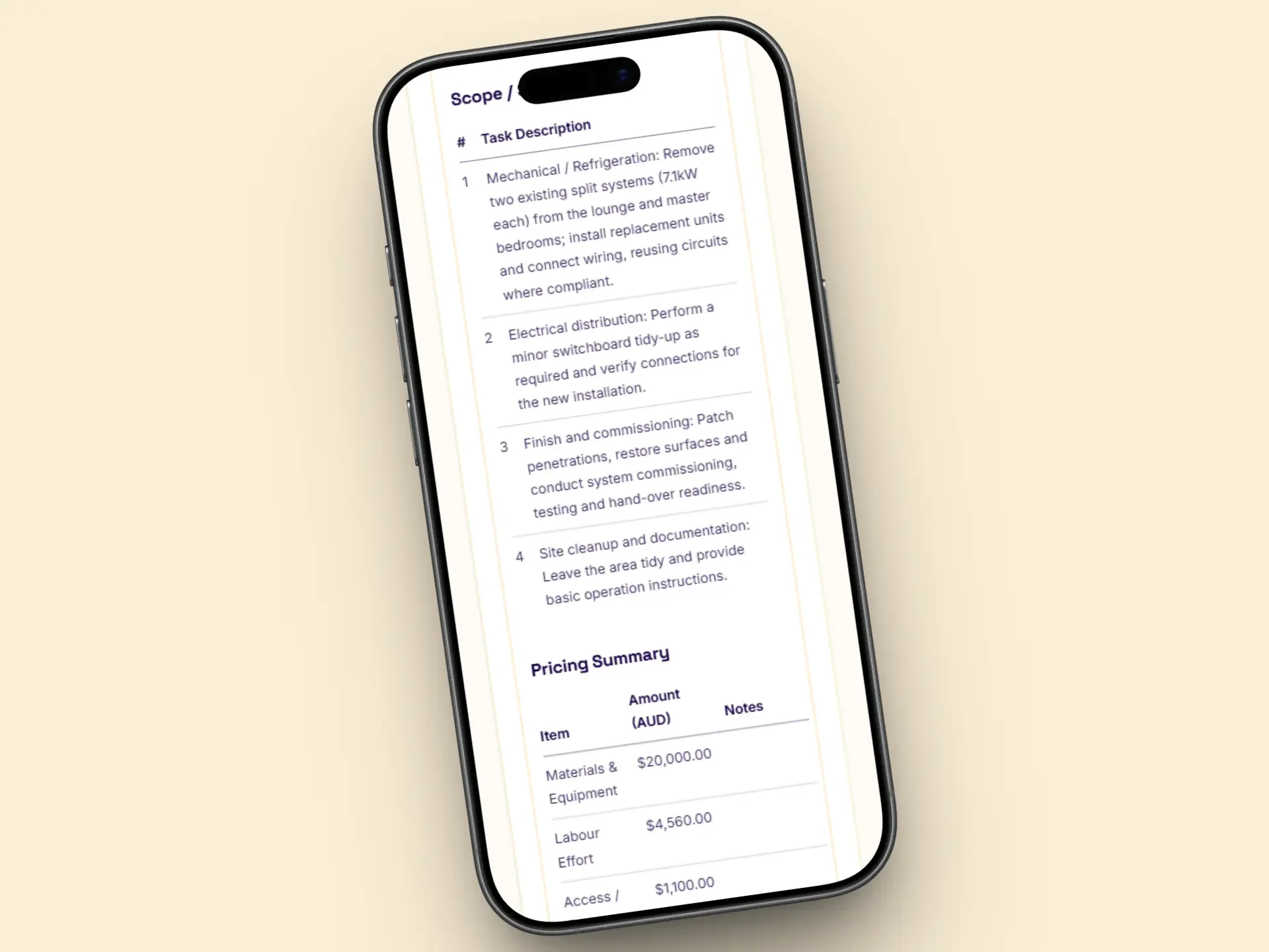 Tradie Assistant — 2 of 4